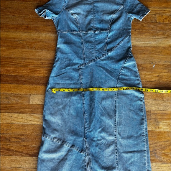 Zara Denim Midi Dress in Light Blue - Picture 4 of 6